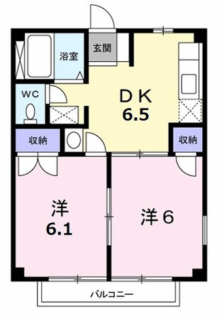 宮川駅 徒歩8分 1階の物件間取画像